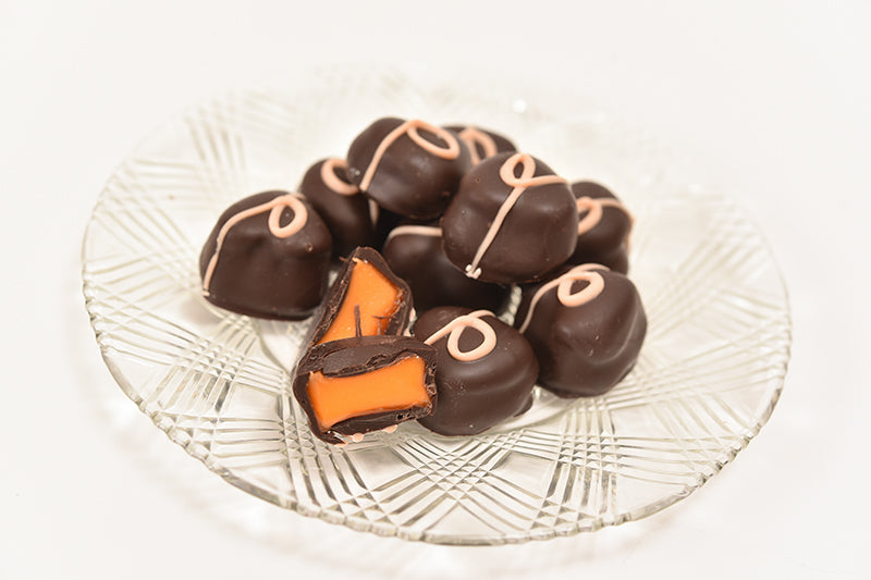 Dark Chocolate Orange Creams (Half Pound Box) - Conrad's Confectionery
