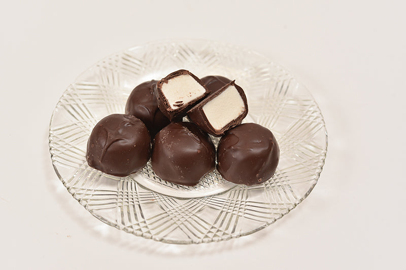 Sugar Free Dark Marshmallow (Half Pound Box) - Conrad's Confectionery