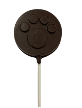 Dark Chocolate Dog Paw Lollipop