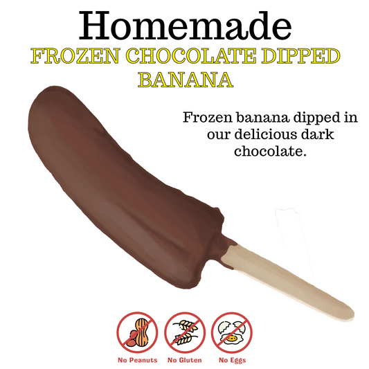 Dark Chocolate Covered Frozen Banana