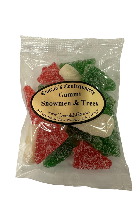 Gummi Snowmen and Trees- 4 oz bag