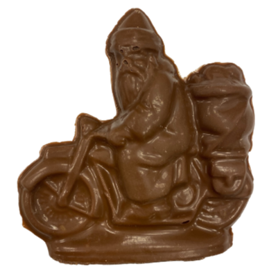 Milk Chocolate Motorcycle Santa