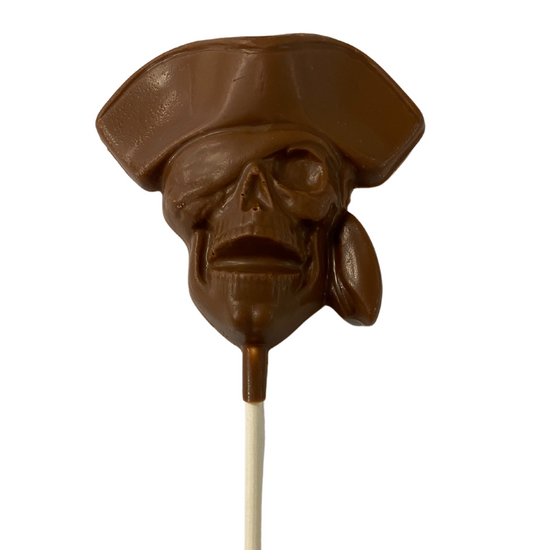 Milk Chocolate Pirate Skull Pop