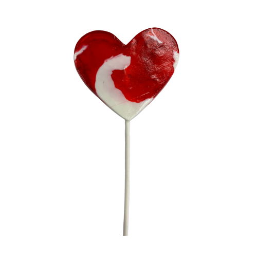 Large Tie Dye Heart Shaped Hard Candy Lollipop (SHIPPING NOT AVAILABLE FOR THIS ITEM)