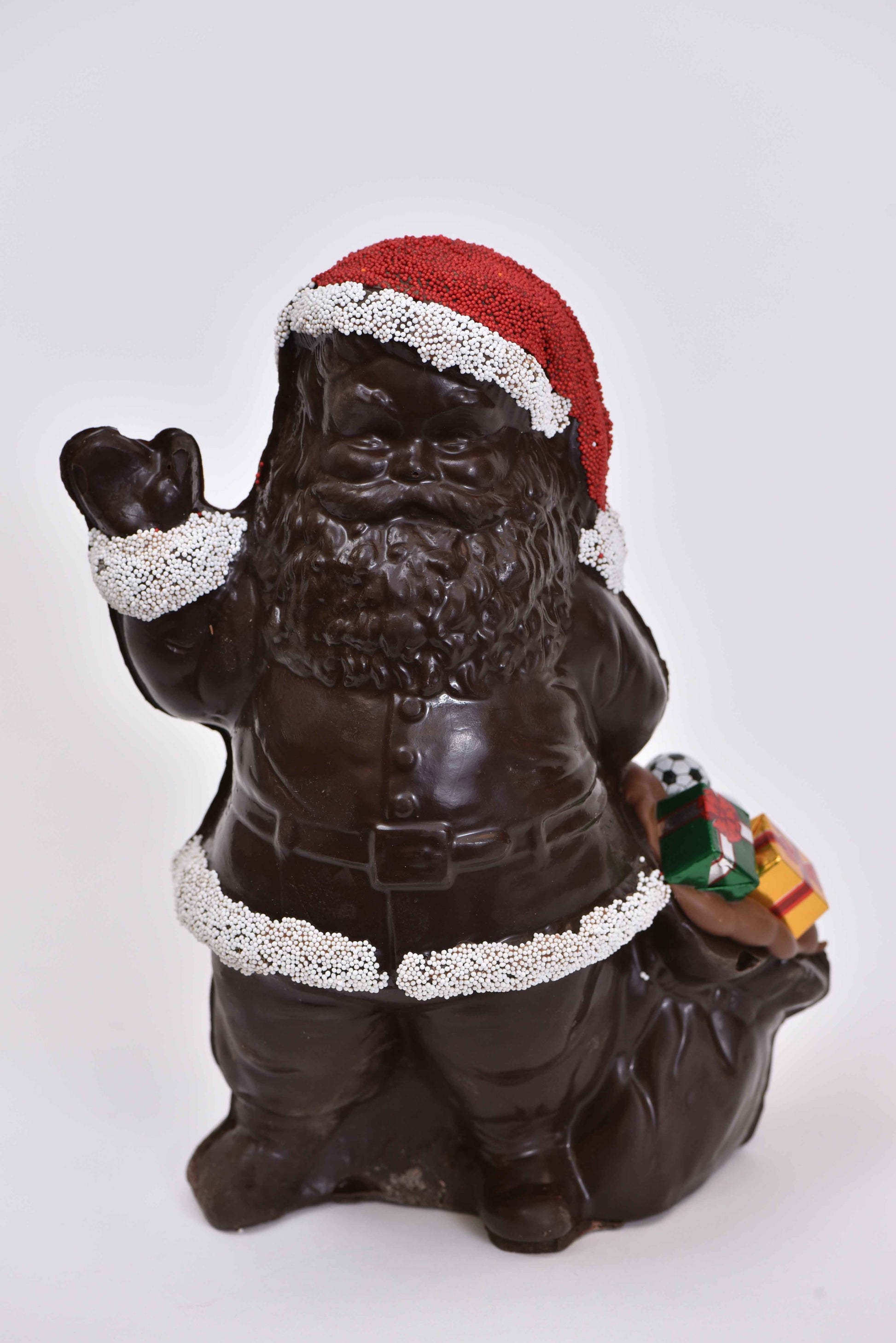 10" Dark Chocolate "Bag" Santa Model X-103 - Conrad's Confectionery