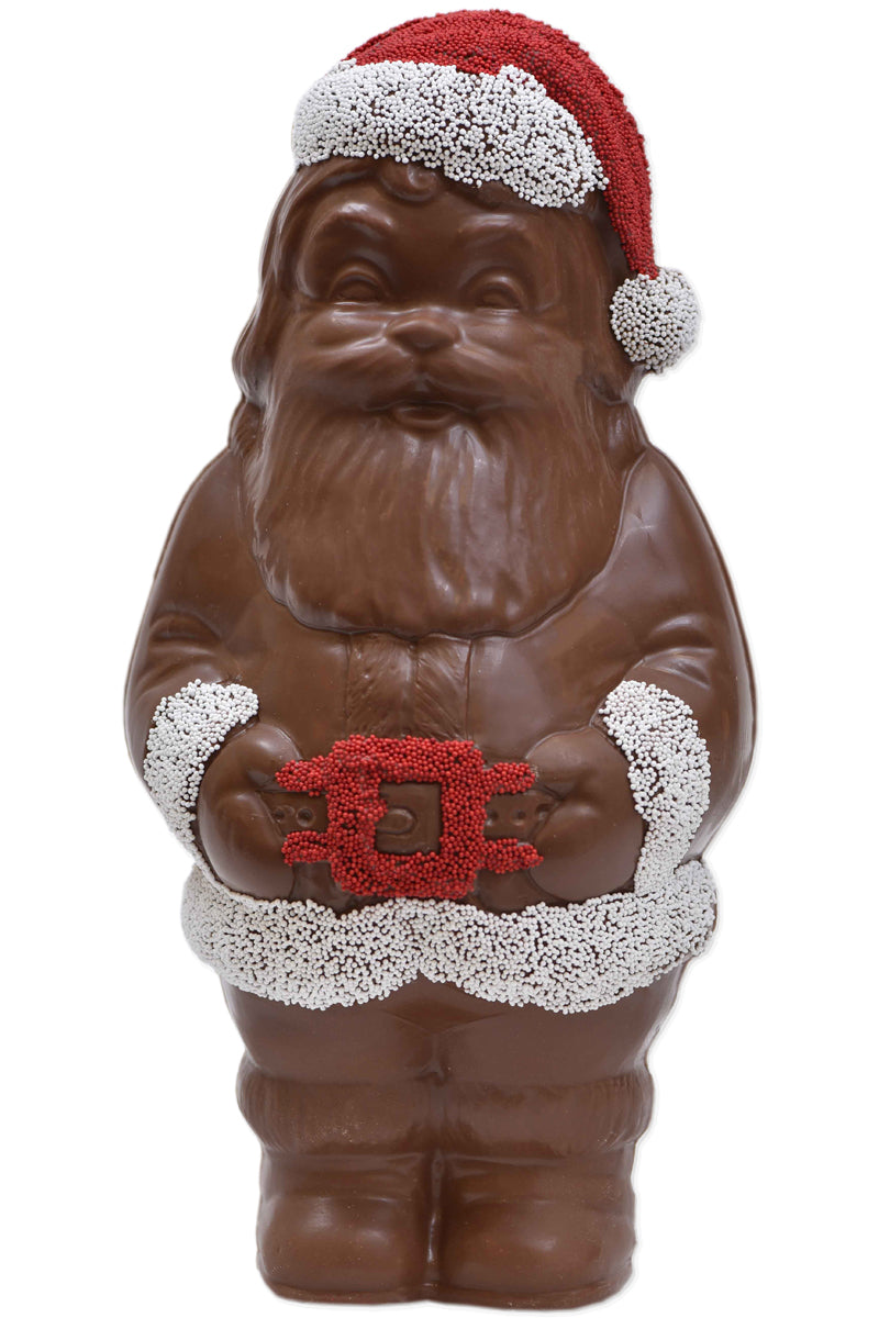 12" Milk Chocolate "Bowling Pin" Santa Model X-12 - Conrad's Confectionery