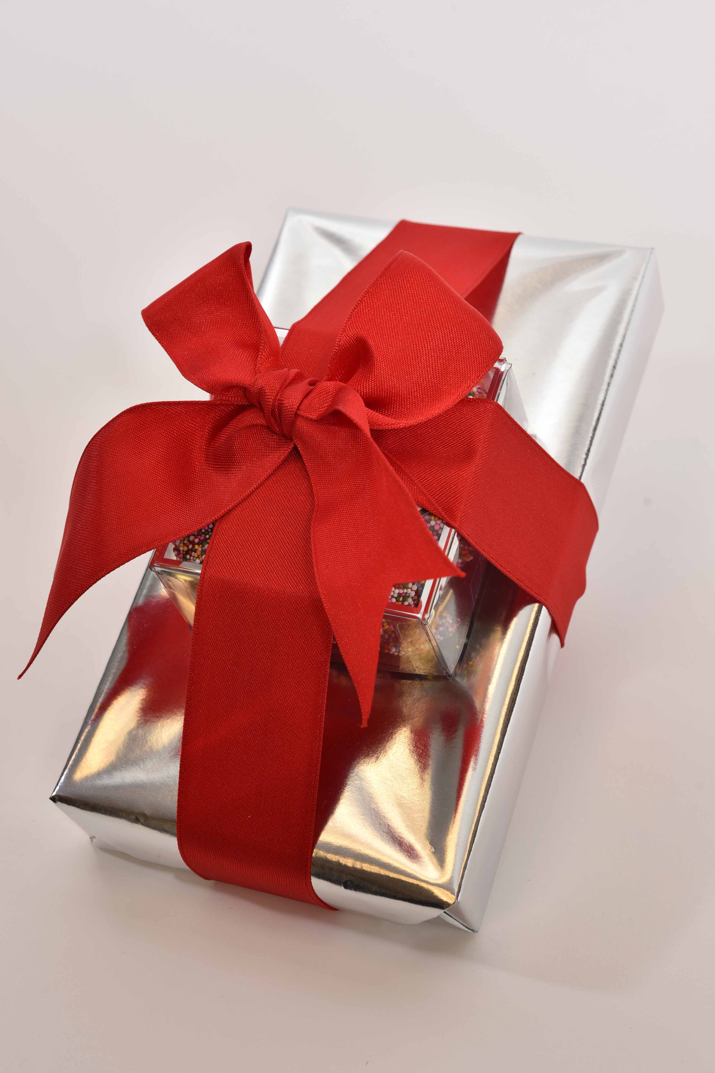 2 Tier Small Assorted Gift Box w/ Milk & Dark Non-Pariel box
