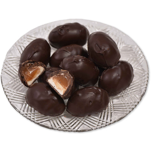 Dark Chocolate Caramellow Eggs (Half Pound Box) - Conrad's Confectionery