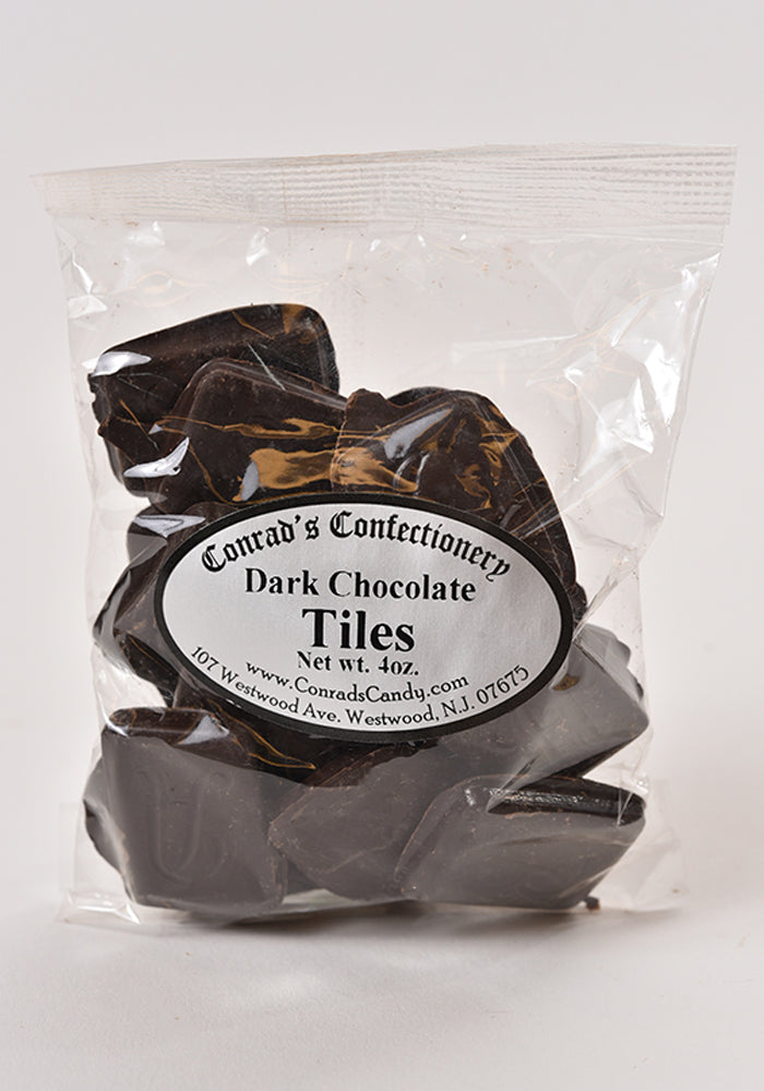 Dark Chocolate Tiles - Conrad's Confectionery