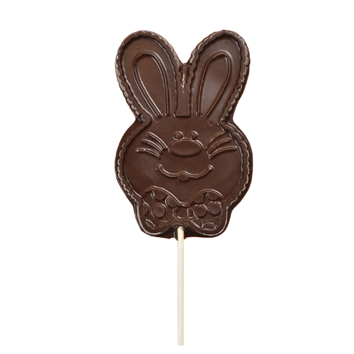Dark Chocolate George Bunny Lollipop