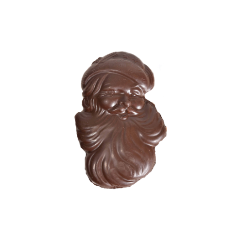 4" Dark Chocolate "Rockwell" Santa Face