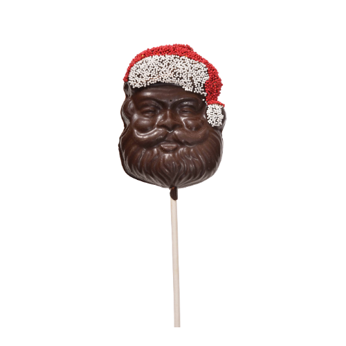 Dark Chocolate Santa Face Pop