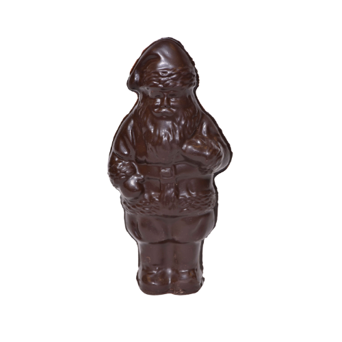 Solid 5.75" Dark Chocolate Santa