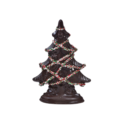 6" Solid Dark Chocolate Christmas Tree