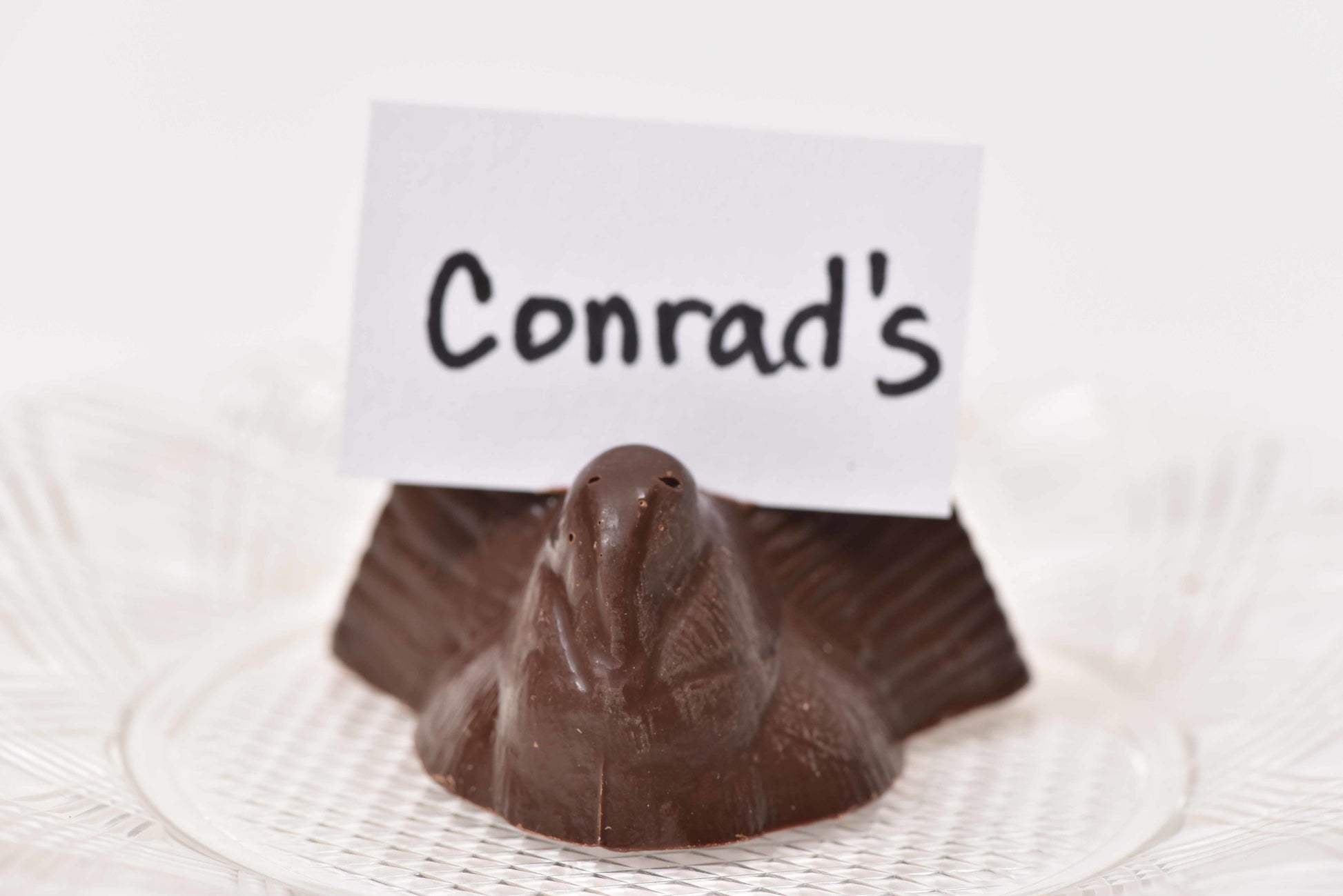 Dark Chocolate Place Card Turkey - Conrad's Confectionery
