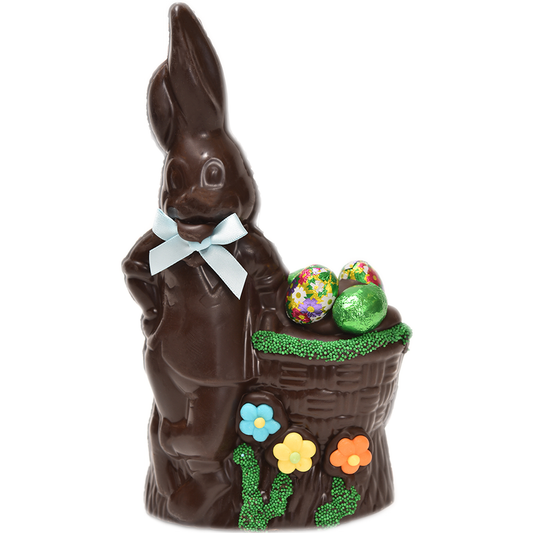 9" Dark Chocolate Easter Bunny # 95 - "Akimbo Bunny"