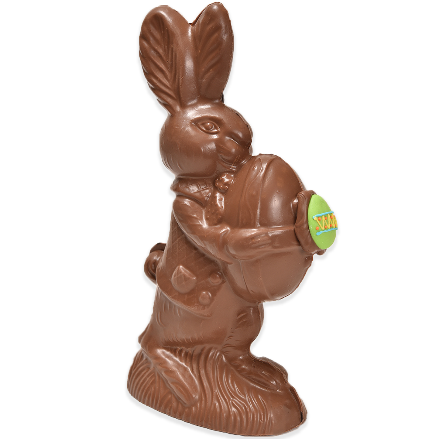 11" Milk Chocolate Easter Bunny # 53 Daphne - "Medium Bunny Holding Egg"