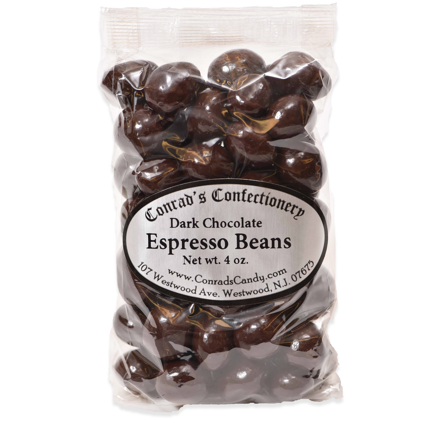 Dark Chocolate Espresso Beans- 4 oz bag