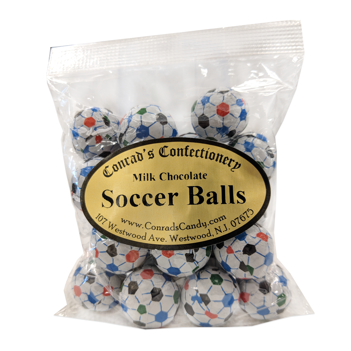 Milk Chocolate Foil Soccer Balls- 4 oz