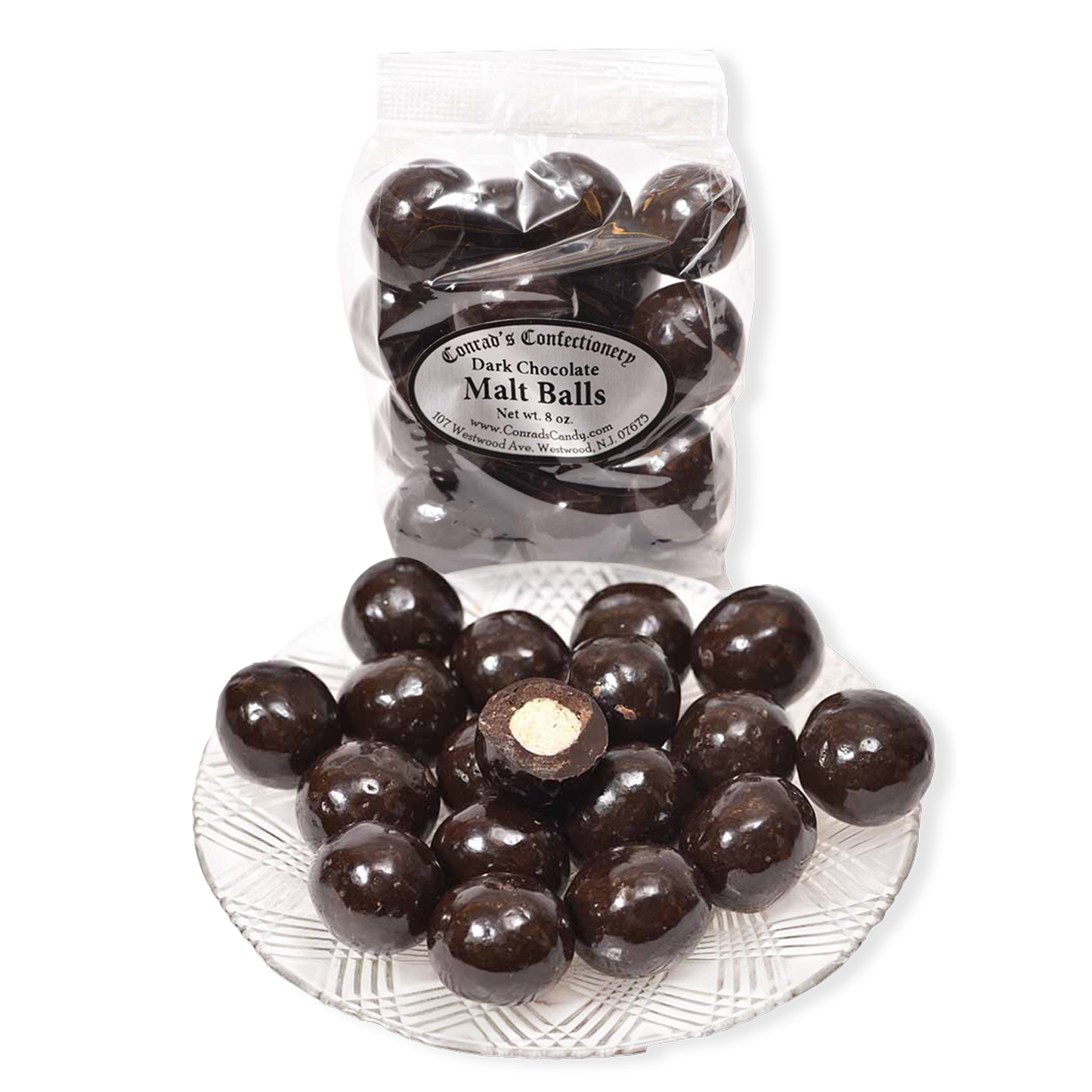 Dark Chocolate Malt Balls- 8 oz bag
