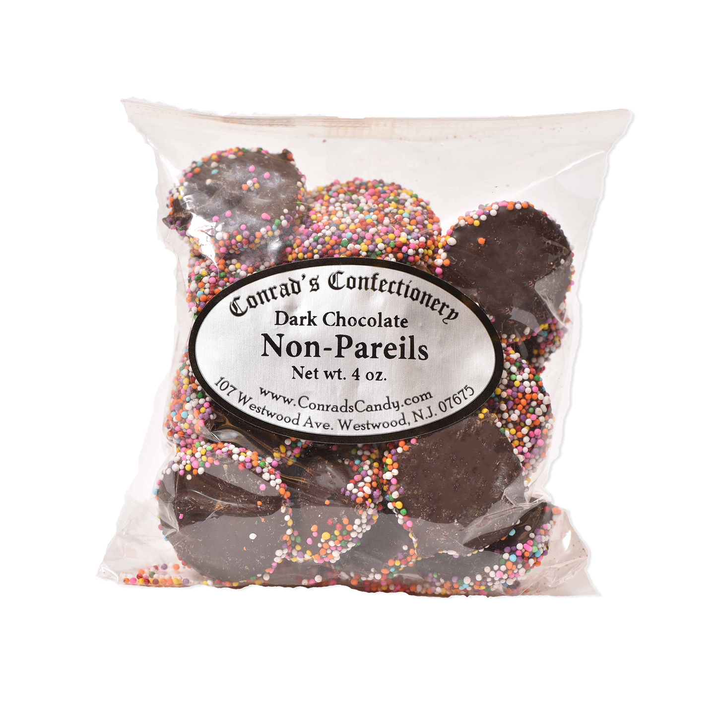 Dark Chocolate Non Pareils- 4 oz bag