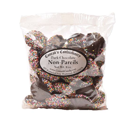 Dark Chocolate Non Pareils- 8 oz bag