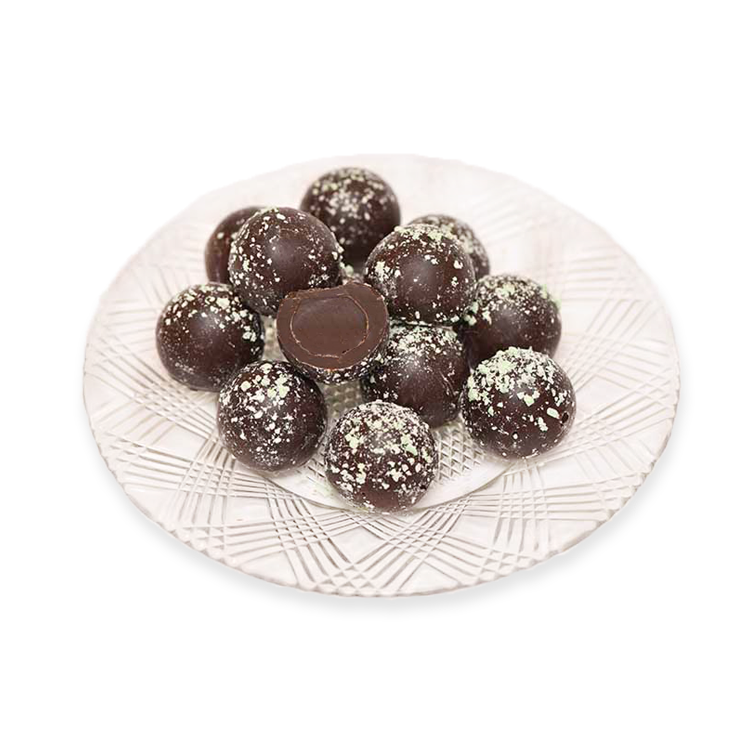 Dark Chocolate Mint Truffles (Half Pound Box)