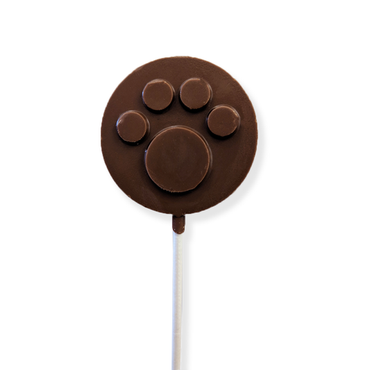 Milk Chocolate Dog Paw Lollipop