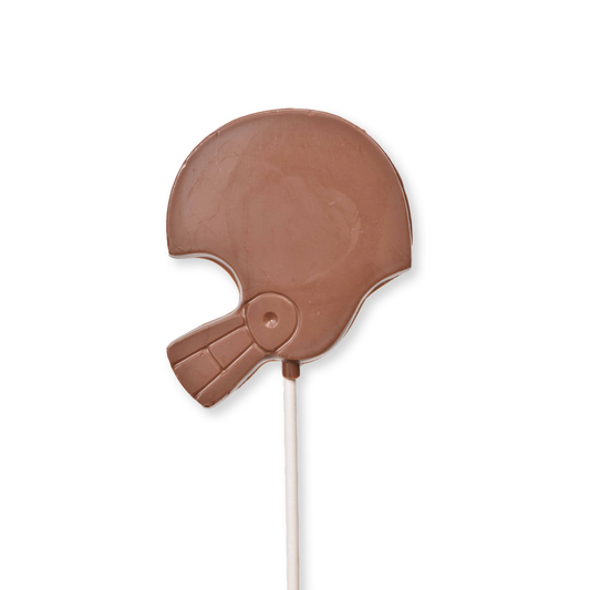 Milk Chocolate Football Helmet Lollipop