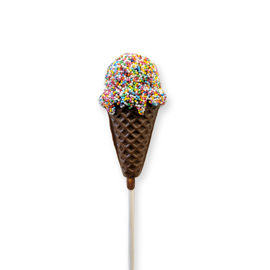 Milk Chocolate Ice Cream Cone Lollipop