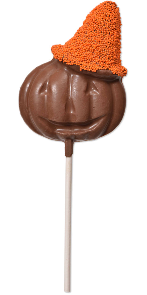 Milk Chocolate Witch Hat / Jack O Lantern Pop - Conrad's Confectionery