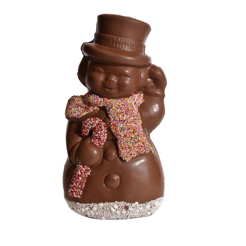 12" Milk Chocolate Large Snowman Model X-19