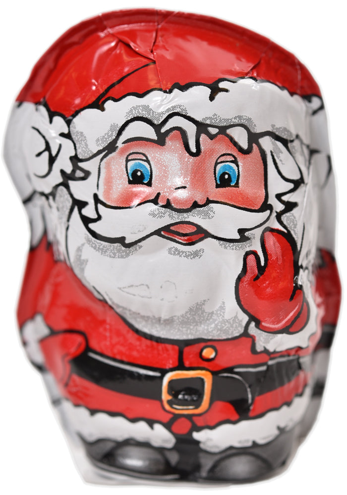 Hollow Foiled Santa- 2 1/2" (1 oz net weight)