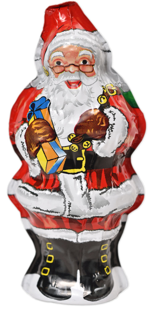 Hollow Foiled Santa-4 3/4"(1.5 oz net weight) - Conrad's Confectionery