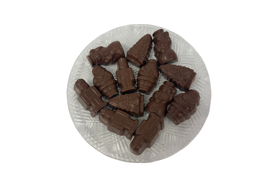 Milk Chocolate Peanut Butter Christmas Figures (8 oz Box)