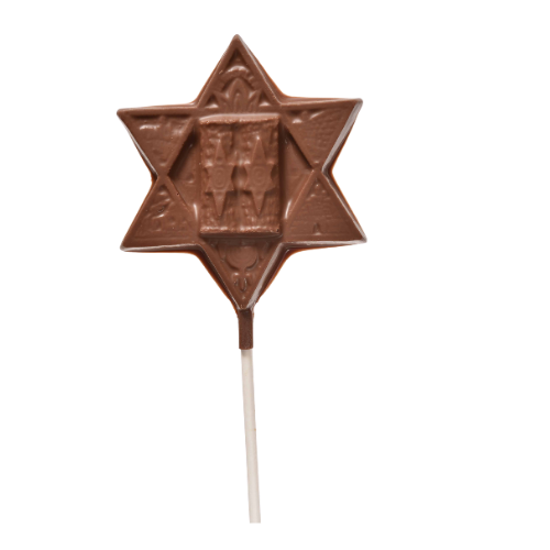 Milk Chocolate Torah Star Pop