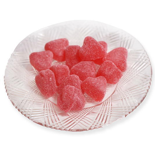Cherry Jelly Hearts- 4 oz bag