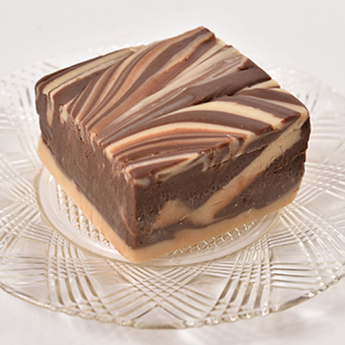 Milk Chocolate & Vanilla Swirl Fudge - Conrad's Confectionery