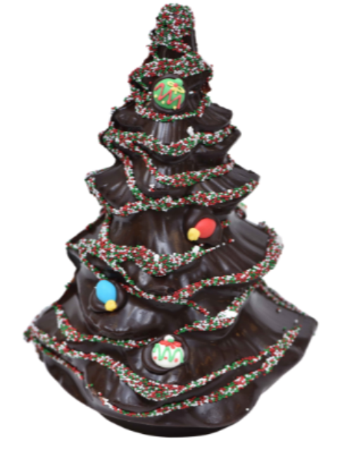 9" Dark Chocolate Large Christmas Tree Model X-105